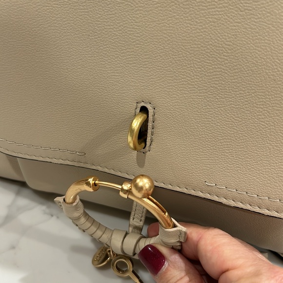 NWT See By Chloe Cement Beige Crossbody - Picture 8 of 16